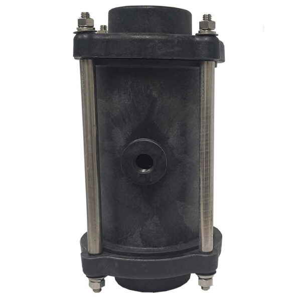 2" NPT Polypropylene Pinch Valve with Buna (B60) Sleeve