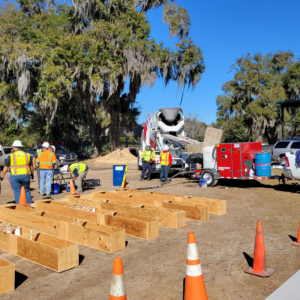Cellular Concrete Flowability Testing